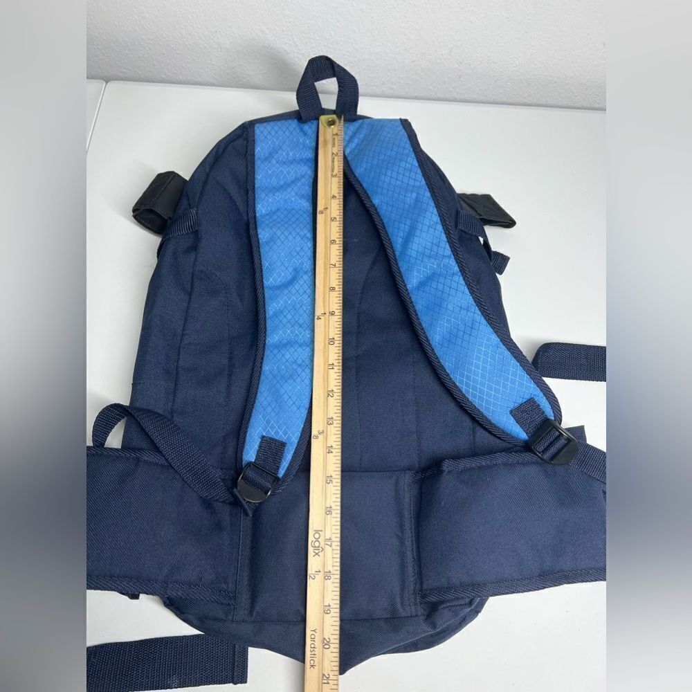 Rugged Gear Blue Multipackets Backpack - Picture 2 of 7